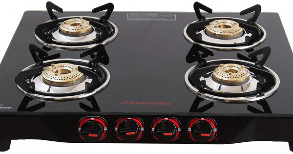 4 burner butterfly gas stove